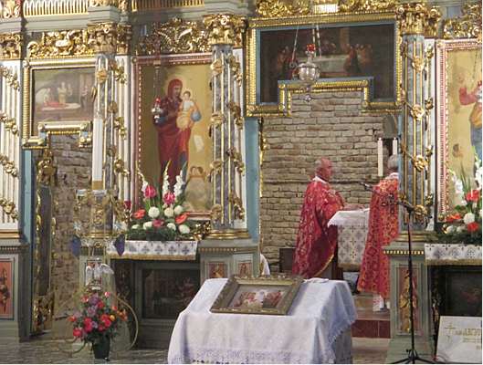 Interiér řeckokatolického kostela, Kucura.